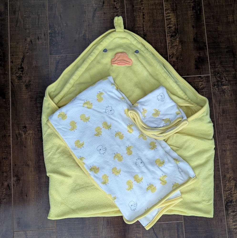 Ducky baby bath set